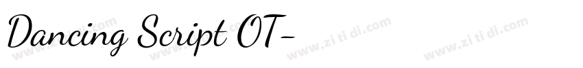 Dancing Script OT字体转换